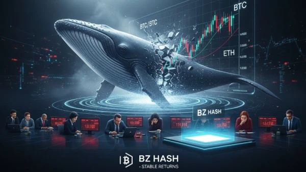 Изображение к статье: Распродажа китов спровоцировала крах BTC и ETH: почему инвесторы обращаются к BZ Hash для получения стабильной прибыли?