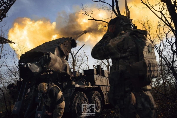 Изображение к статье: Геройские артиллеристы ВСУ лихо насыпают по неприятелю.