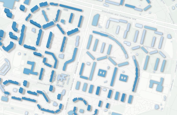 Изображение к статье: Рижский микрорайон Пурвциемс выглядит весьма упорядоченно.