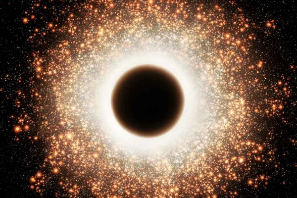 Изображение к статье: Квазизвезда — гипотетический тип чрезвычайно массивных объектов, которые могли существовать на очень раннем этапе развития Вселенной.