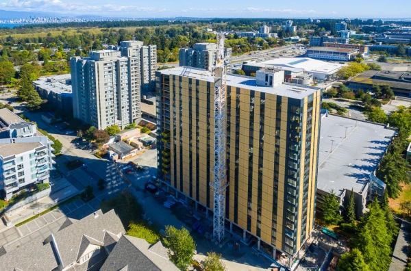 Изображение к статье: Общежитие в Ванкувере выстроено из дерева.