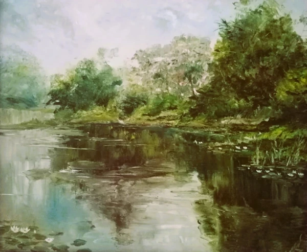 Картина Надежды Изеневой "Июльская жара"