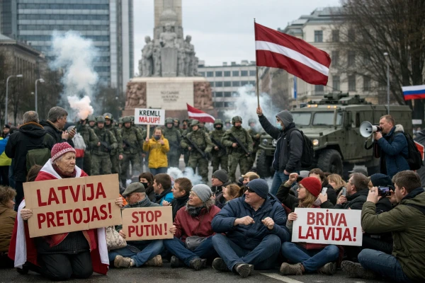 Изображение к статье: Так искусственный интеллект видит ненасильственное сопротивление граждан ЛР.