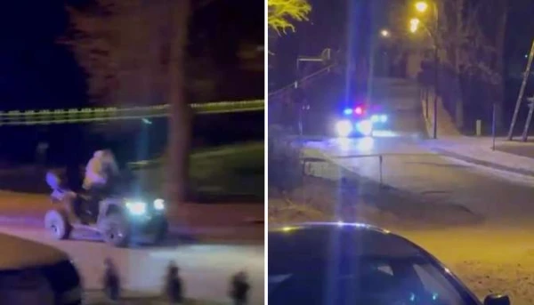 Необычная погоня полиции в Бауске: пьяные гости украли у хозяина квадроцикл