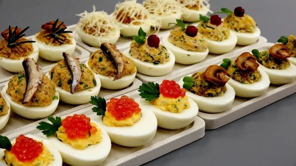 Изображение к статье: Фаршированные яйца: 14 быстрых и вкусных рецептов