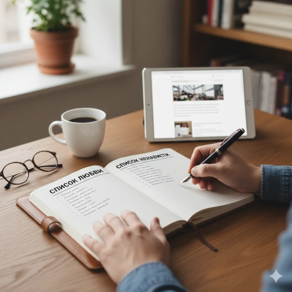 Изображение к статье: Как понять свои карьерные приоритеты с помощью списка любви и ненависти