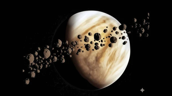 Наша соседка Венера в окружении небесных камней.