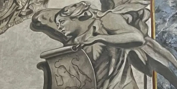 Изображение к статье: В римской базилике восстановили фреску ангела с лицом Джорджии Мелони: реставратор оправдался