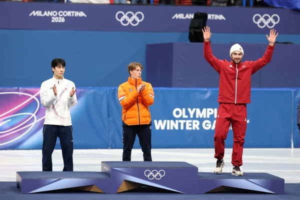 Изображение к статье: Робертс Крузбергс на пьедестале почета.