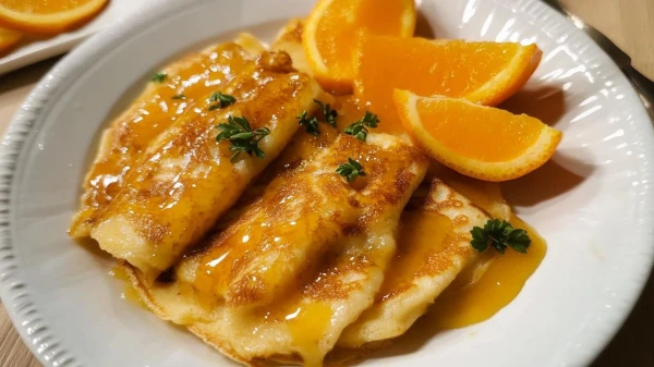 Французский выходной: как приготовить блинчики «Креп Сюзетт» дома