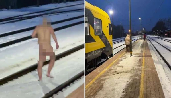 Что это было? Почему в Торнякалнсе по рельсам «мчался» полностью обнаженный мужчина