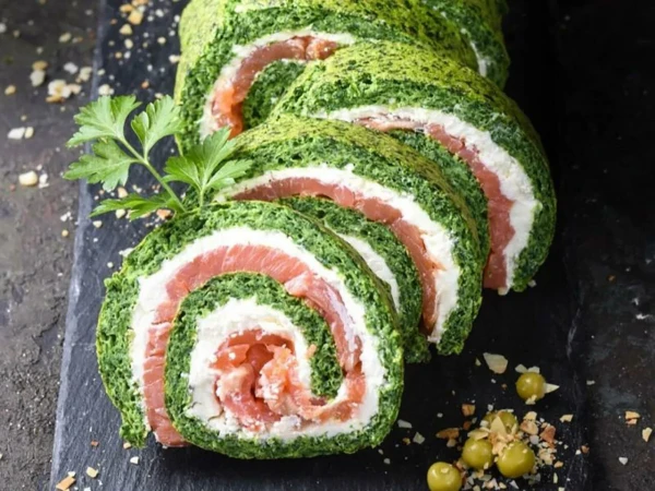 Изображение к статье: Идея для фуршета: нежный рулет с рыбой и сливочным сыром