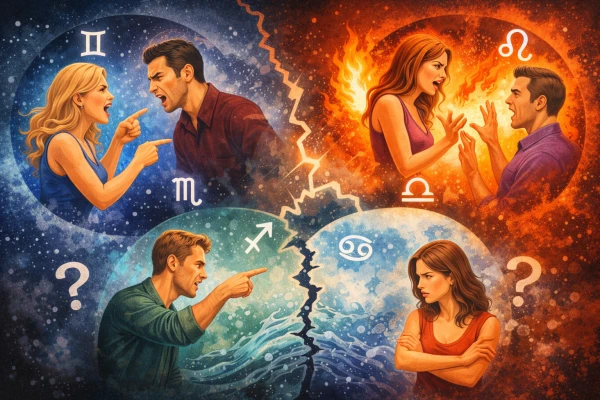 Любовь и постоянные ссоры: самые непростые зодиакальные пары