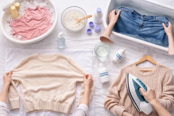 Изображение к статье: Спасти любимую вещь: как растянуть одежду после неудачной стирки