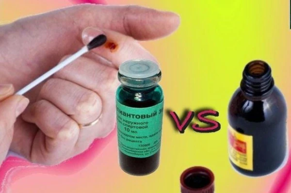 Изображение к статье: Когда предпочтительнее использовать йод, а когда — «зеленку»?