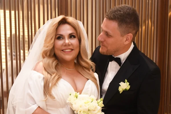 Изображение к статье: Марина Федункив с мужем Стефано Маджи.