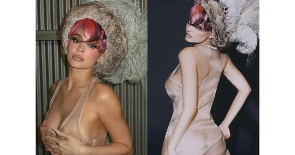 Кайли Дженнер взорвала сеть «голым» платьем для нового глянца