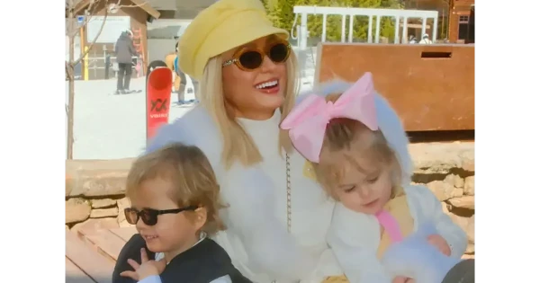 Изображение к статье: Снежные каникулы: Пэрис Хилтон покоряет склоны с сыном и дочерью