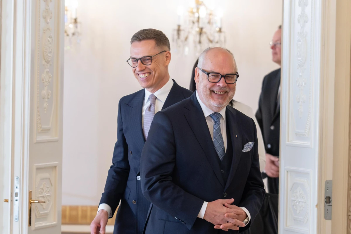 Изображение к статье: Два президента. (Фото ERR).