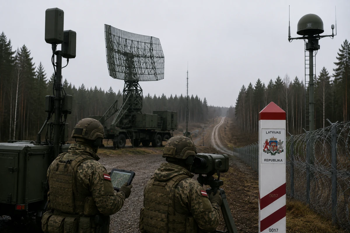 Изображение к статье: Военные специалисты, радары или системы противодроновой защиты на восточной границе Латвии