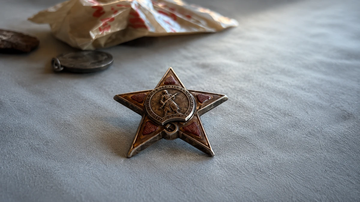 Изображение к статье: Старый советский значок на ткани