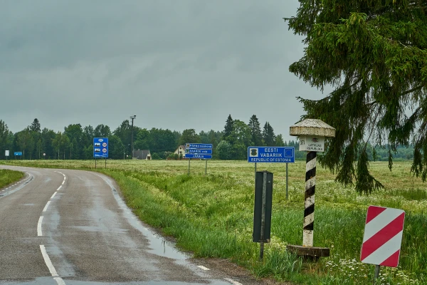 Граница Латвии и Эстонии.