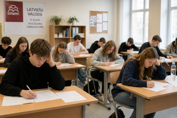 Школьный экзамен в классе