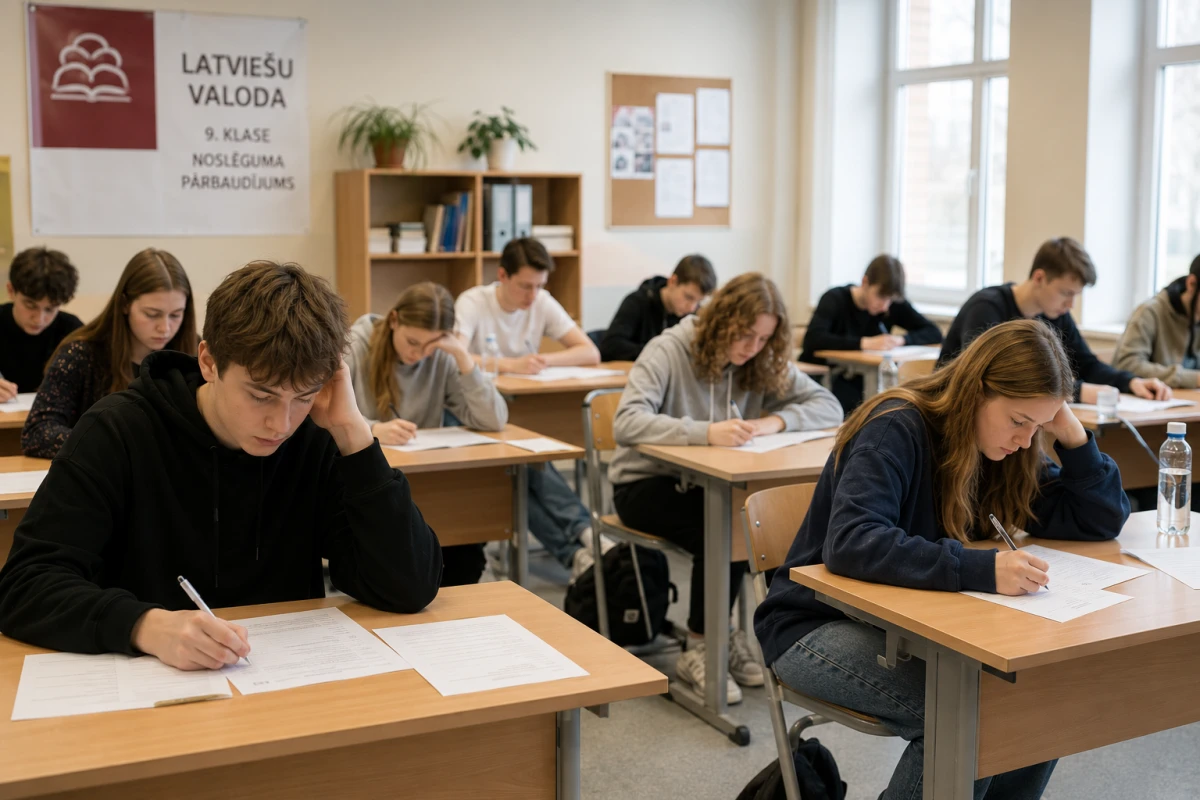Изображение к статье: Школьный экзамен в классе