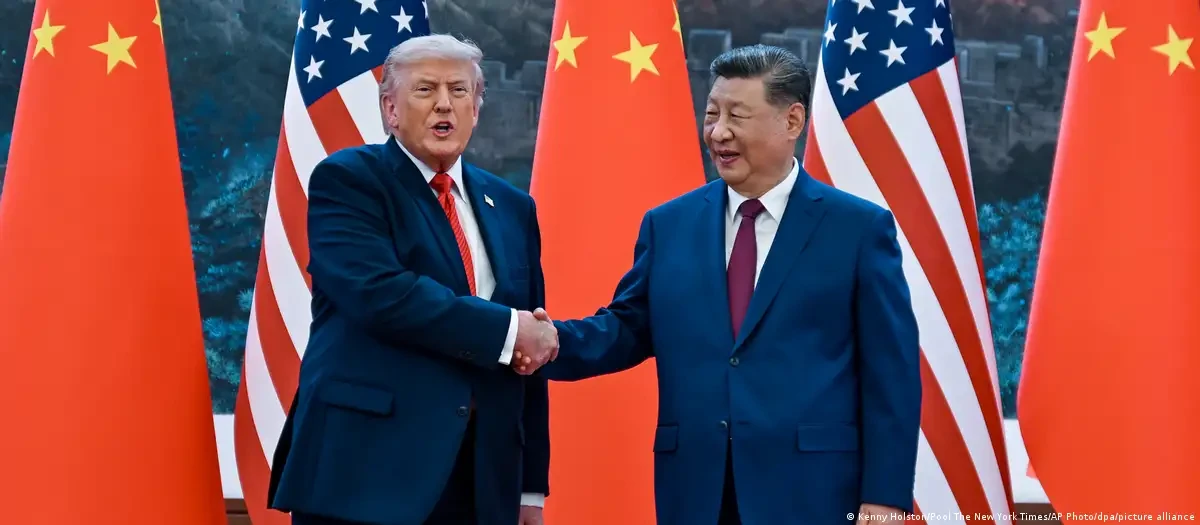 Изображение к статье: Си и Трамп