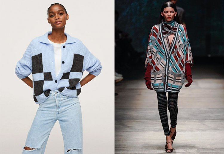 Кардиган с узором