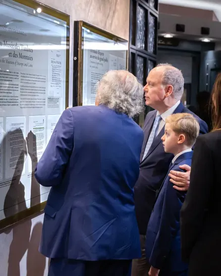 Князь Монако Альбер II с сыном Жаком