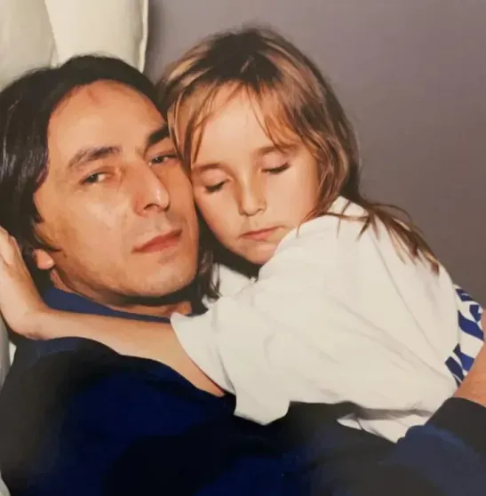 Umar Dzhabrailov with his daughter Alvina