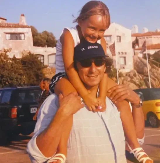 Umar Dzhabrailov with his daughter Alvina