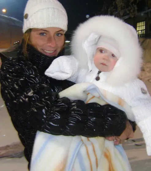Юлия Барановская с дочерью