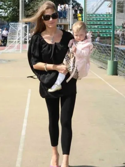 Юлия Барановская с дочерью