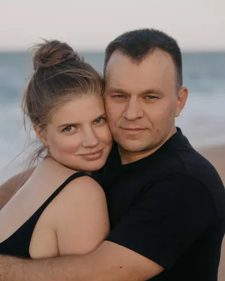 Анастасия Задорожная с мужем