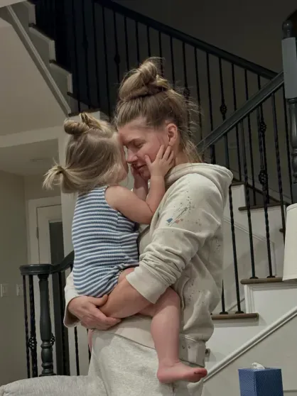 Анастасия Задорожная с дочерью