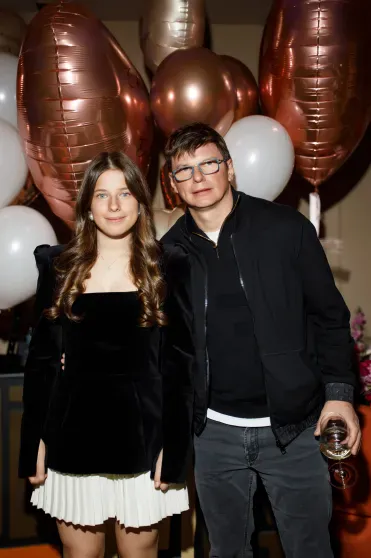 Andrey Arshavin with his daughter