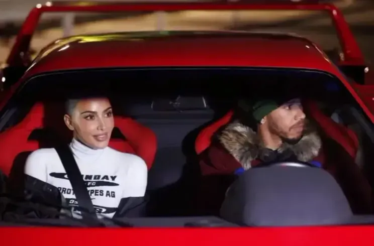 Kim Kardashian and Lewis Hamilton