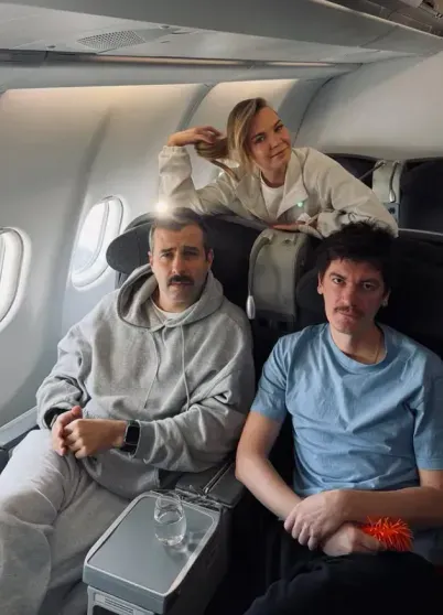 Ivan Urgant, Alla Mikheeva and Alexander Gudkov