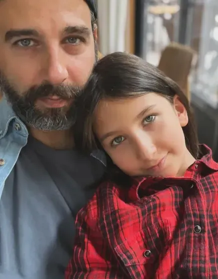 Ivan Urgant with his daughter