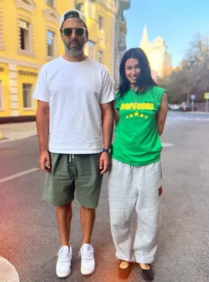 Ivan Urgant with his stepdaughter