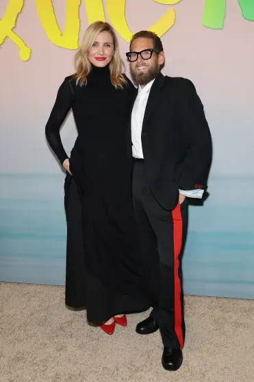 Cameron Diaz and Jonah Hill at the premiere