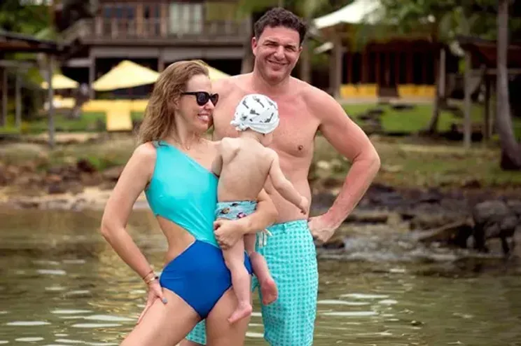 Ксения Собчак и Максим Виторган с сыном