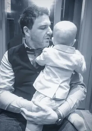 Максим Виторган с сыном