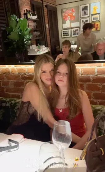 Елена Перминова с дочерью