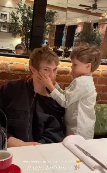 Сыновья Елены Перминовой и Александра Лебедева Никита и Александр