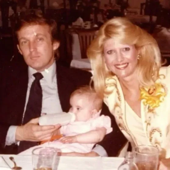 Дональд и Ивана Трамп со своей дочерью Иванкой