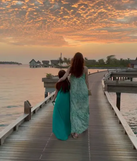 Екатерина Климова с дочерью Беллой