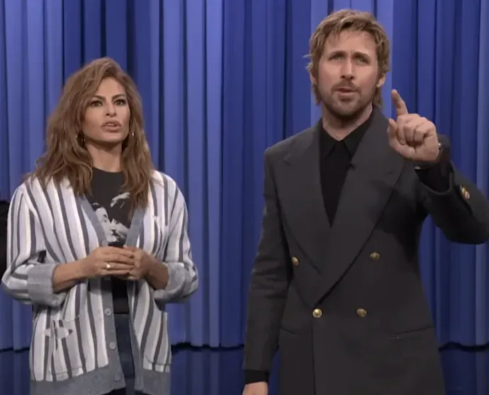 Eva Mendes and Ryan Gosling